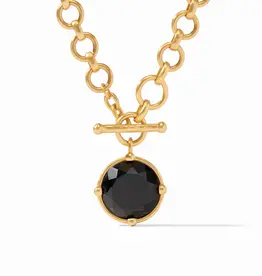 Julie Vos Julie Vos Honeybee Demi Necklace-LONG Obsidian Black