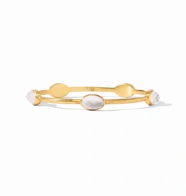 Julie Vos Julie Vos Ivy Stone Bangle Irid. Crystal Clear