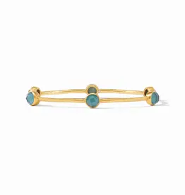 Julie Vos Julie Vos Milano Luxe Bangle Peacock Blue