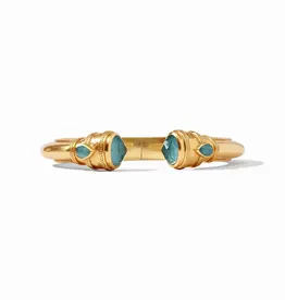 Julie Vos Julie Vos Cannes Demi Cuff Iridescent Peacock Blue