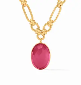 Julie Vos Julie Vos Ivy Statement Necklace Iridescent Raspberry