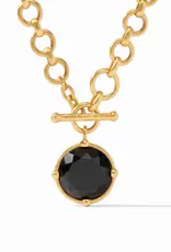 Julie Vos Julie Vos Honeybee Demi Necklace-LONG Obsidian Black