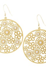 Brighton Brighton Posey Disc French Wire Earrings Gold