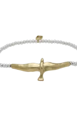 Waxing Poetic WP Soar Bird Mini Ball Stretch Bracelet