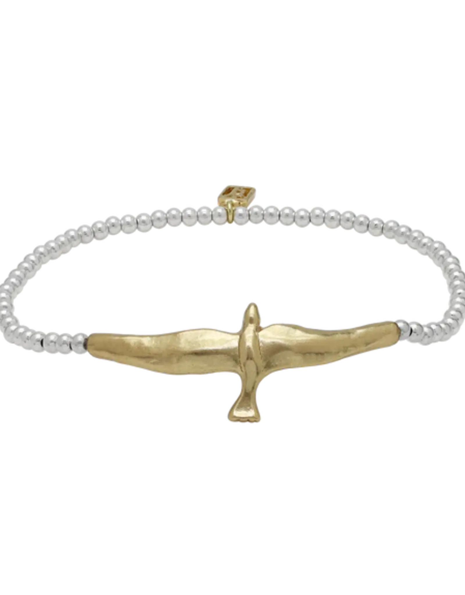 Waxing Poetic Waxing Poetic Soar Bird Mini Ball Stretch Bracelet