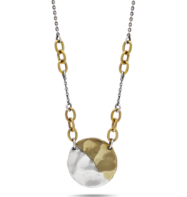 Waxing Poetic Waxing Poetic Slant Disc Necklace
