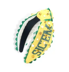 Brianna Cannon Brianna Cannon Cross Stitch Headband-Sic 'Em Bears