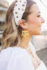 Brianna Cannon Brianna Cannon Gold Texas A&M Logo Earrings