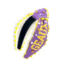 Brianna Cannon Brianna Cannon Cross Stitch Headband-LSU