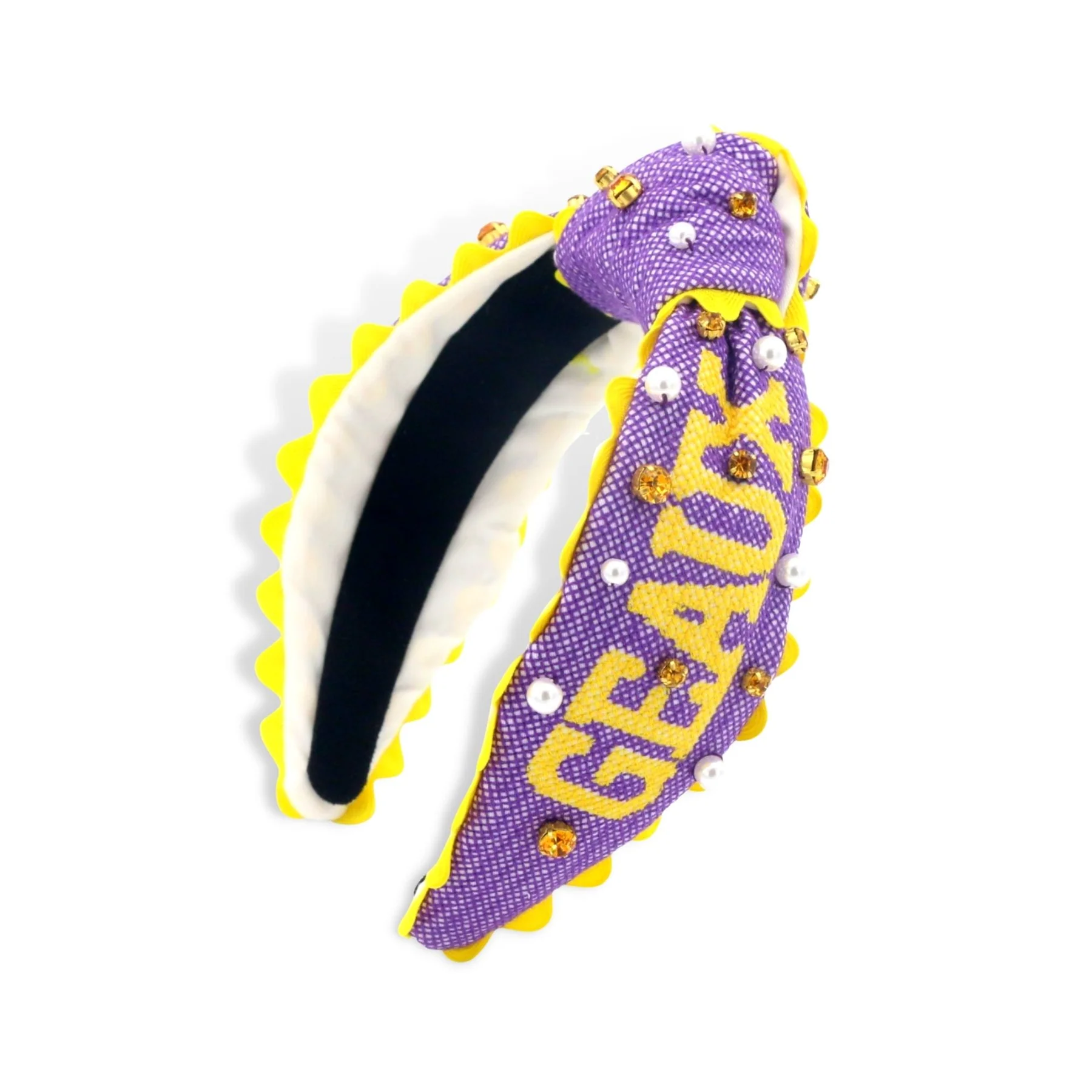 Brianna Cannon LSU Purple Bow Barrette