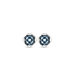 UNOde50 UNOde50 Aura Blue Silver Earrings