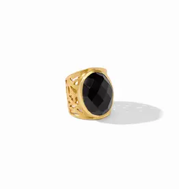 Julie Vos Julie Vos Ivy Statement Ring Obsidian Black