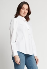 Hinson Wu Hinson Wu Diane Lace Tile Print Shirt White