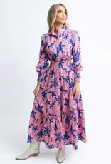 Karlie Karlie Floral Poplin Maxi Dress