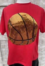 Queen of Sparkles Queen of Sparkles Red Basketball Tee