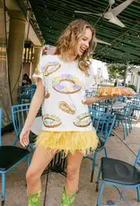 Queen of Sparkles Queen of Sparkles White King Cake Tee