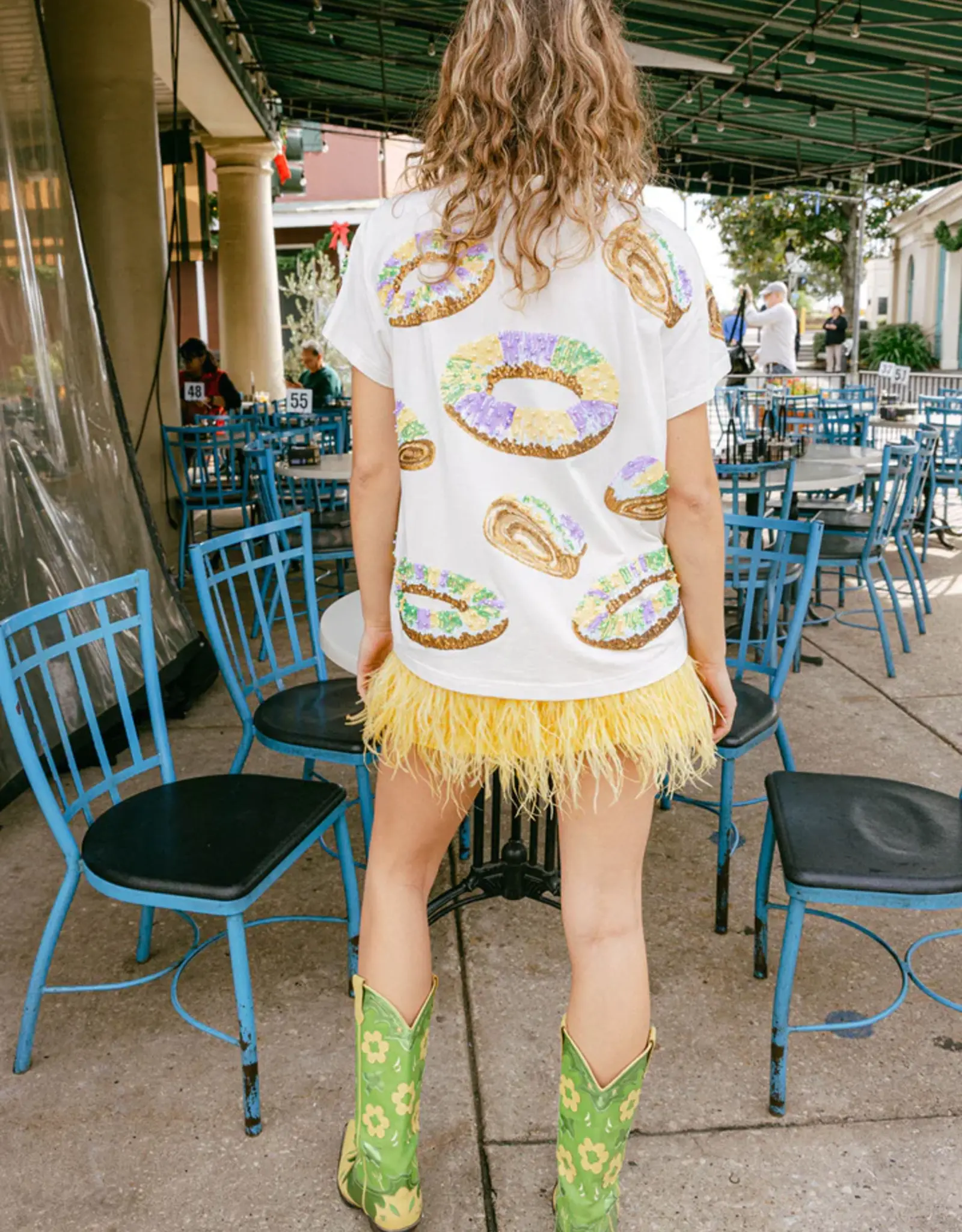Queen of Sparkles Queen of Sparkles White King Cake Tee