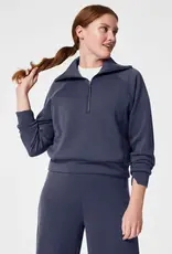 Spanx Spanx AirEssentials Half Zip Dark Storm