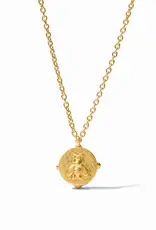 Julie Vos Julie Vos Honeybee Solitaire Necklace Irid. Clear Crystal