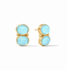 Julie Vos Julie Vos Honey Duo Earring  Capri Blue