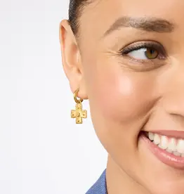 Julie Vos Julie Vos Canterbury Hoop & Charm Earring