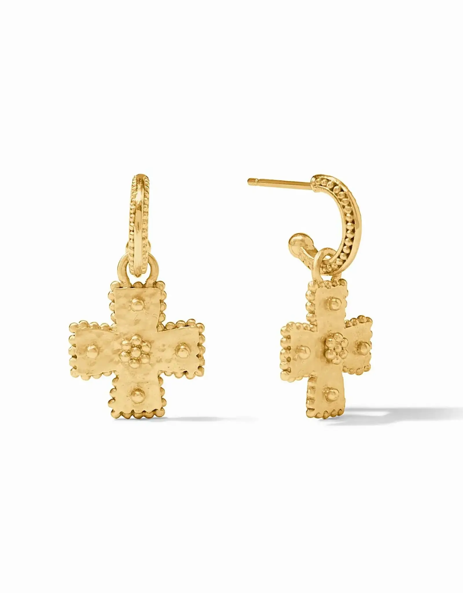 Julie Vos Julie Vos Canterbury Hoop & Charm Earring