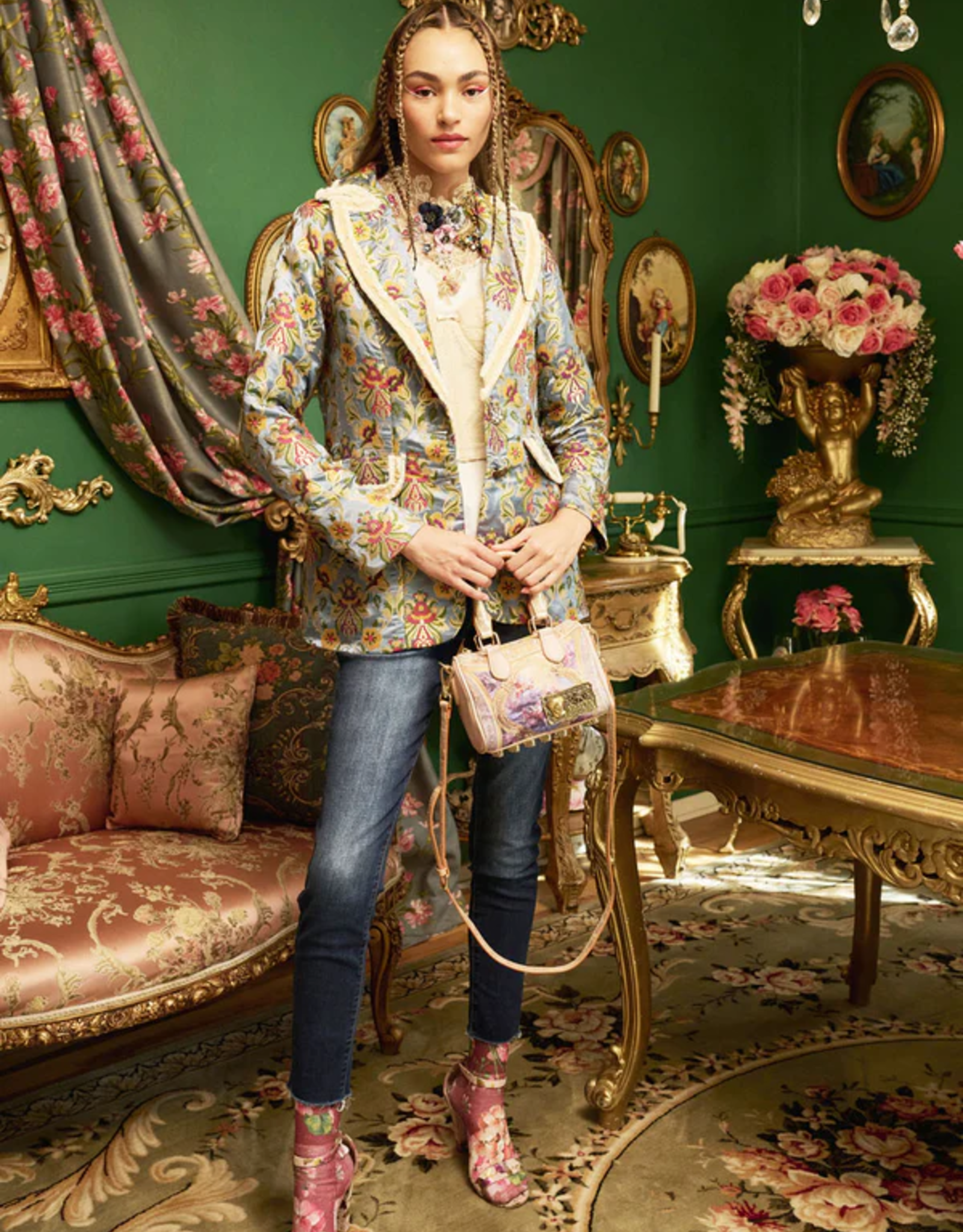 Aratta Aratta Renaissance Silk Jacquard Blazer