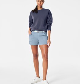 Spanx Stretch Twill Shorts, 6 - Mountain Blue – She She Boutique