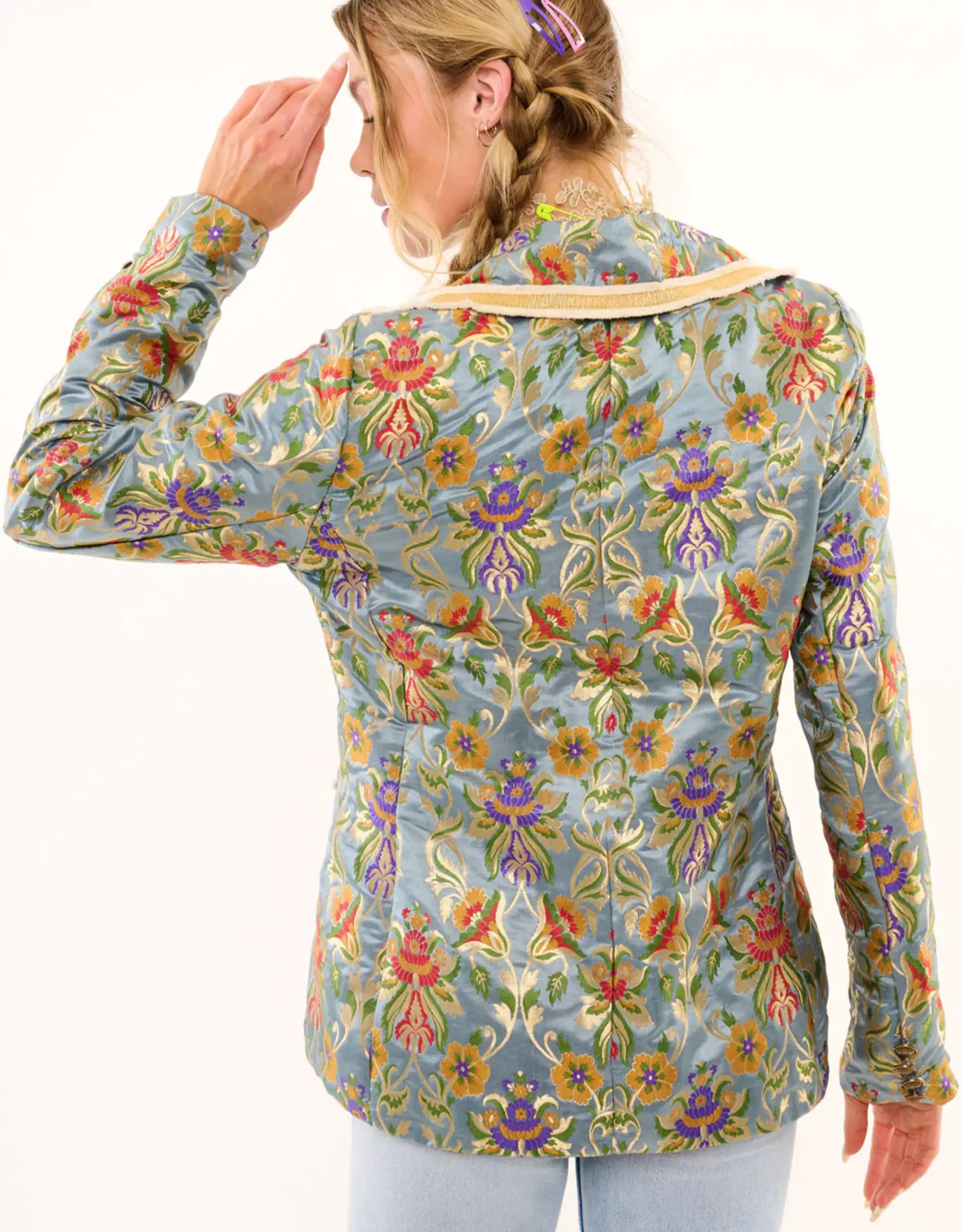 Aratta Aratta Renaissance Silk Jacquard Blazer