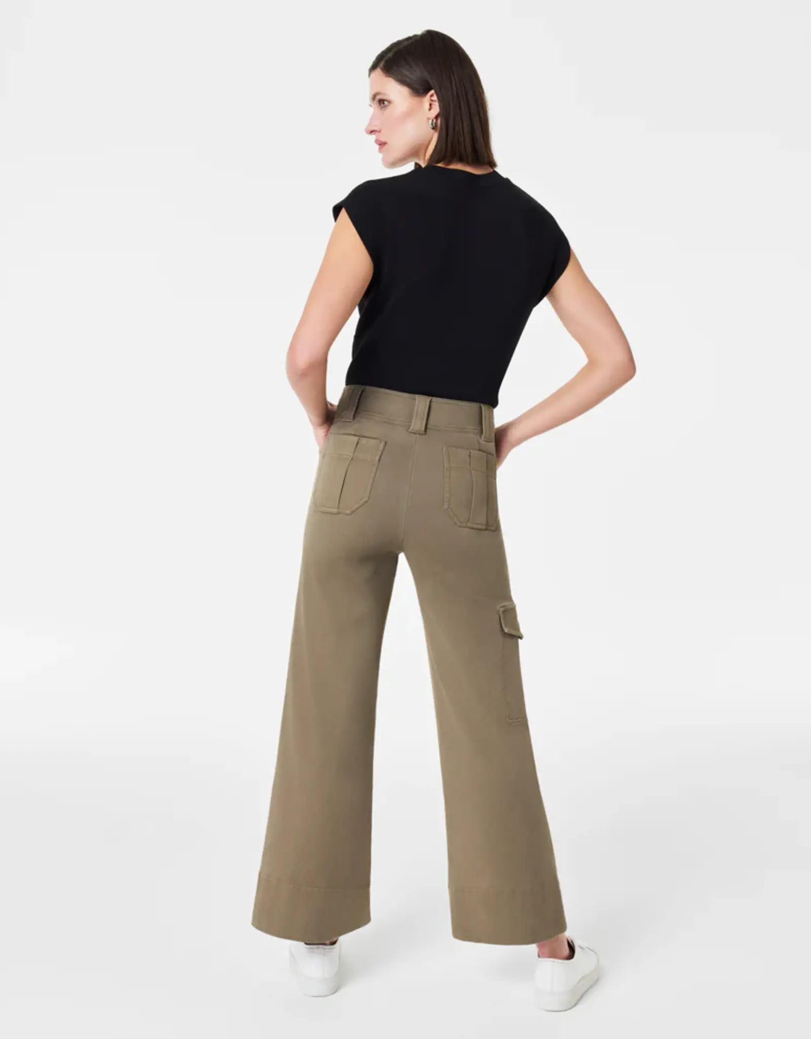 Spanx Spanx Stretch Twill Cropped Trouser Tuscan Olive