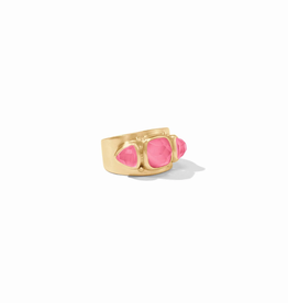 Julie Vos Julie Vos Aquitaine Ring-Iridescent Peony Pink-8