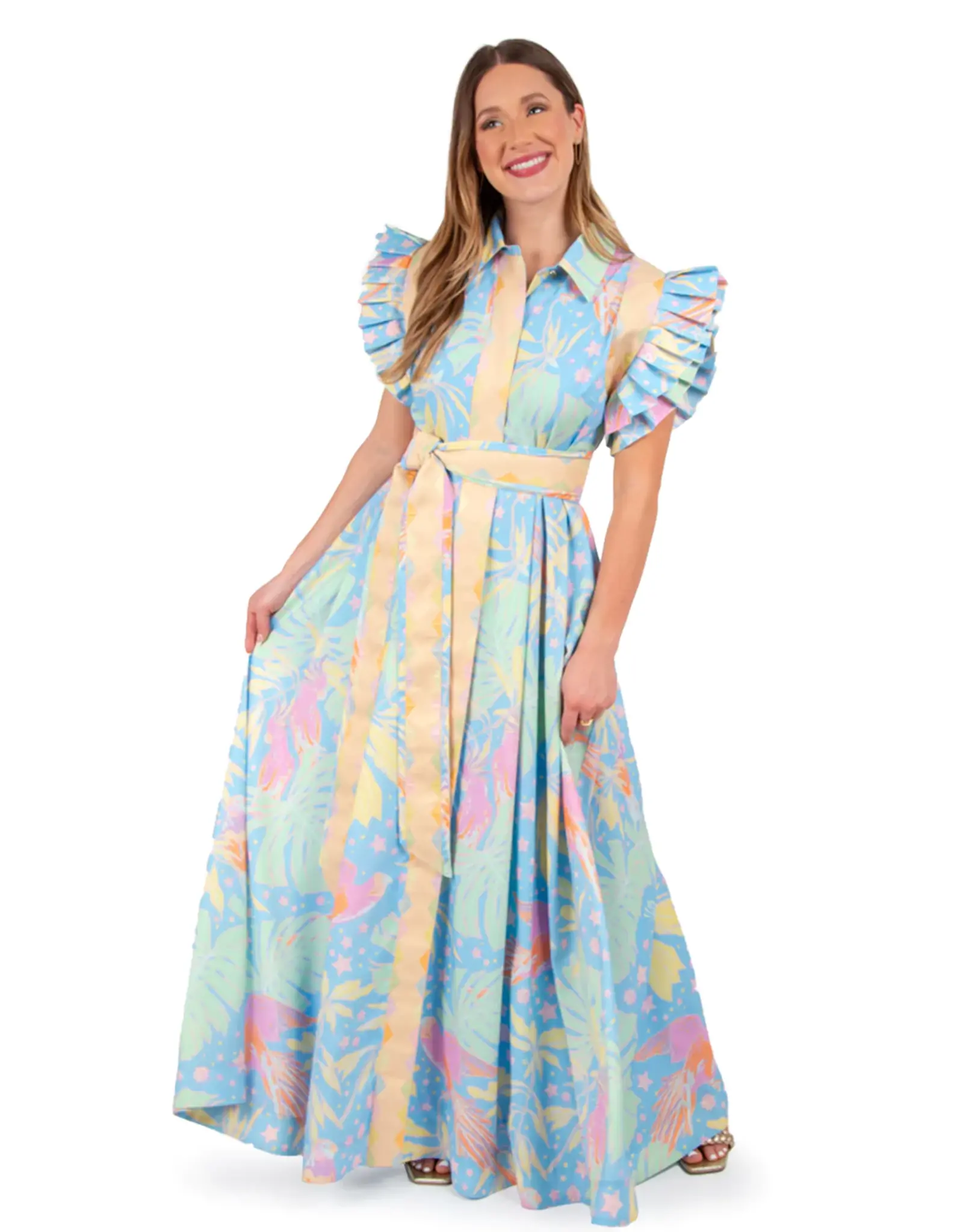 Emily McCarthy Emily McCarthy Anderson Maxi Dress Parrot Party
