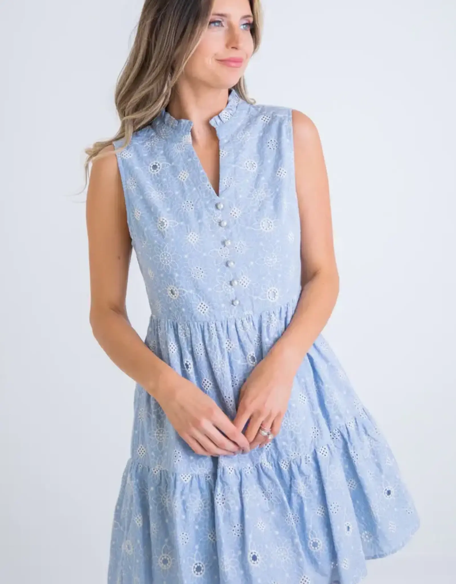 Karlie Karlie Floral Embroidered Dress