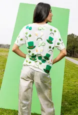 Queen of Sparkles Queen of Sparkles White St Patrick's Day Sunglass, Hat & Headband Icon Tee