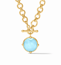 Julie Vos Julie Vos Honeybee Demi Necklace Iridescent Capri Blue