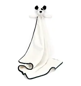 Jellycat Jellycat Bashful Black Cream Puppy Blankie