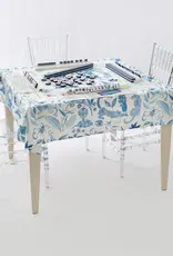 Oh My Mahjong Blue Instructional Mahjong Tablecloth
