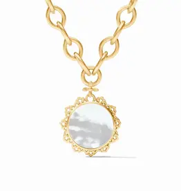 Julie Vos Julie Vos Helene Statement Necklace Mother of Pearl