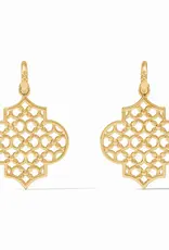 Julie Vos Julie Vos Helene Statement Hoop & Charm Earring Gold