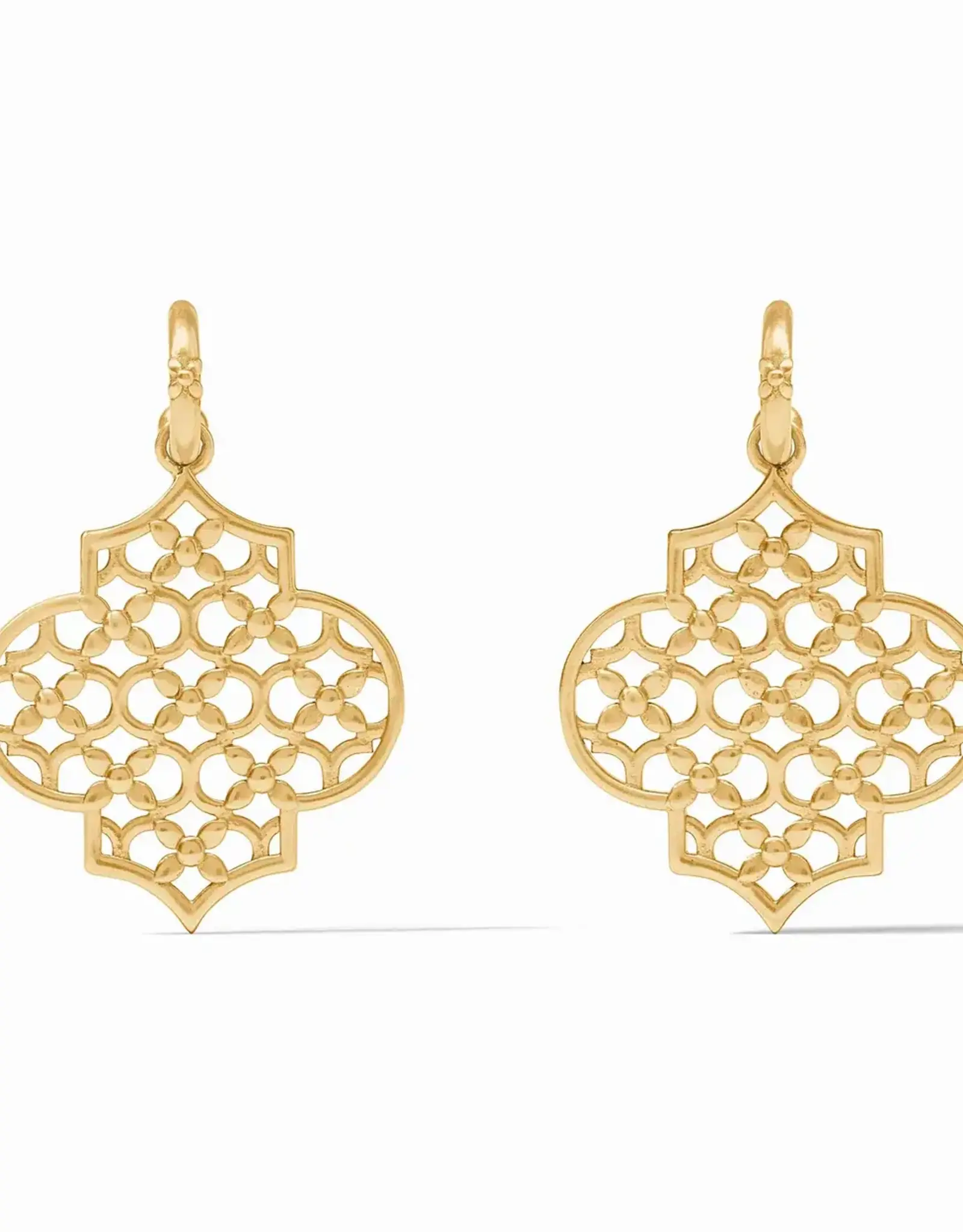 Julie Vos Julie Vos Helene Statement Hoop & Charm Earring Gold