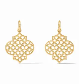 Julie Vos Julie Vos Helene Statement Hoop & Charm Earring Gold