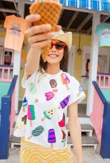 Queen of Sparkles Queen of Sparkles White Scattered Multi Popcicle Tee