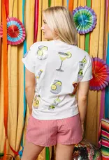 Queen of Sparkles Queen of Sparkles White Multi Drink Tee