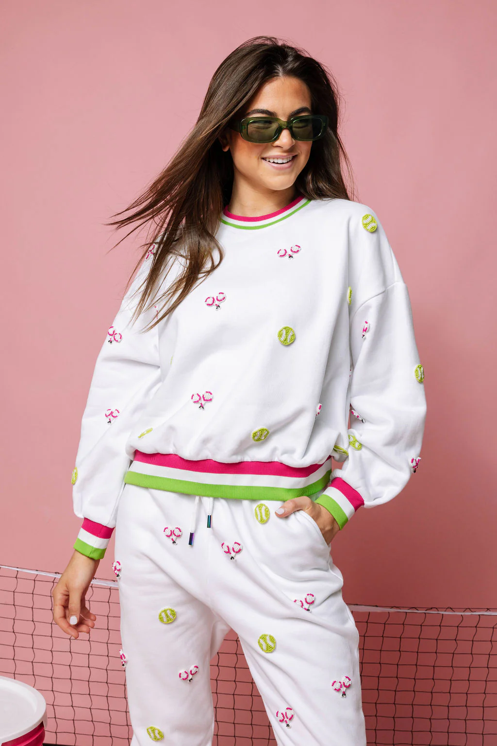 Queen of Sparkles White Multi Beaded Scattered Tennis