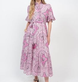 Uncle Frank Uncle Frank Tiered Midi Dress Lilac