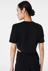 Spanx Spanx AirEssentials Cropped Pocket Tee Very Black