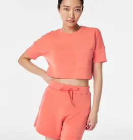 Spanx Spanx AirEssentials Cropped Pocket Tee Sunset Peach