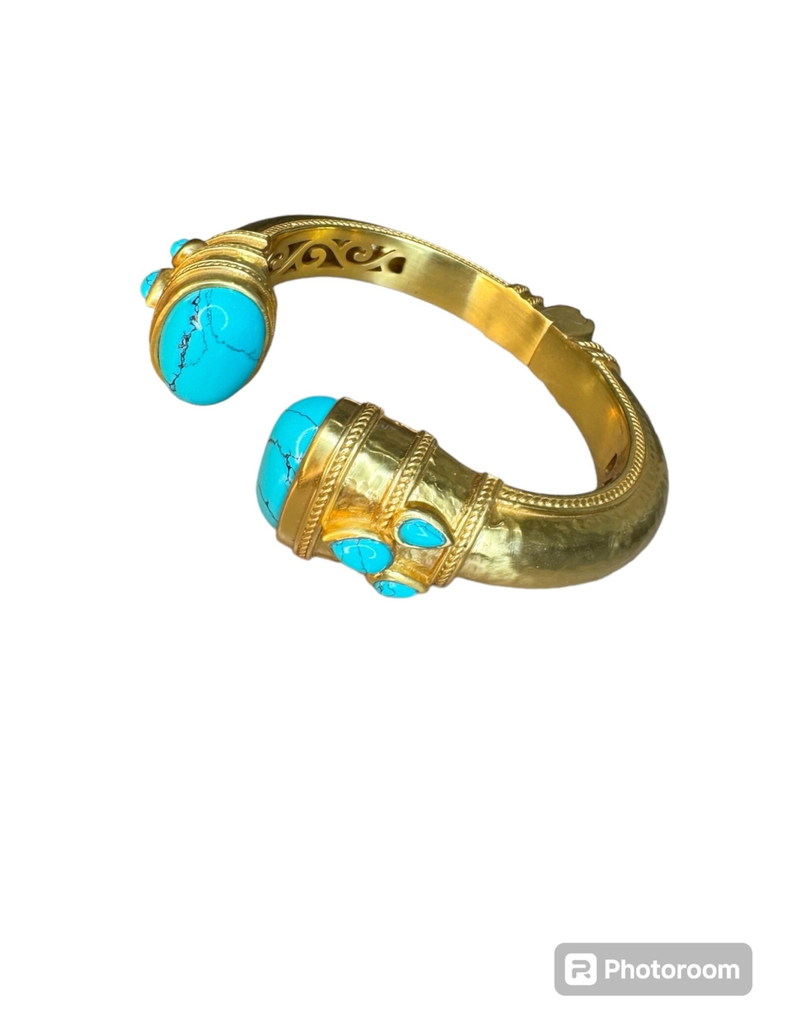 Julie Vos Julie Vos Cannes Cuff Turquoise Blue