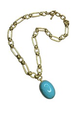 Julie Vos Julie Vos Ivy Statement Necklace Turquoise Blue