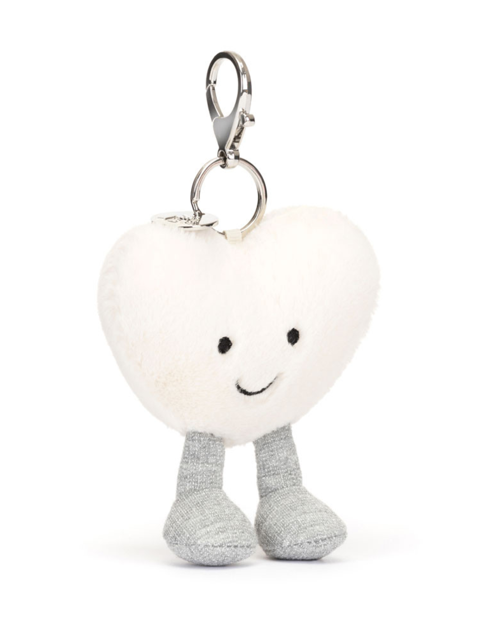 Jellycat Inc. Jellycat Amuseable Cream Heart Bag Charm